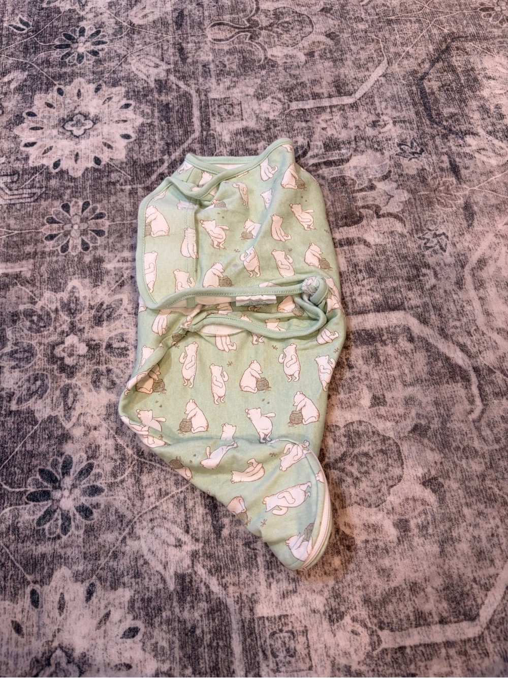 Disney Mint Green Polar Bear Swaddle Blanket